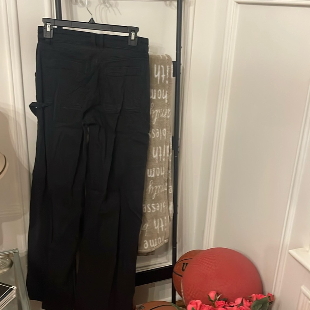 Black cargo jeans